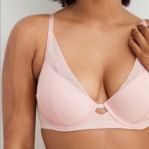 NWT Pink Aerie Plunge Push Up Bra